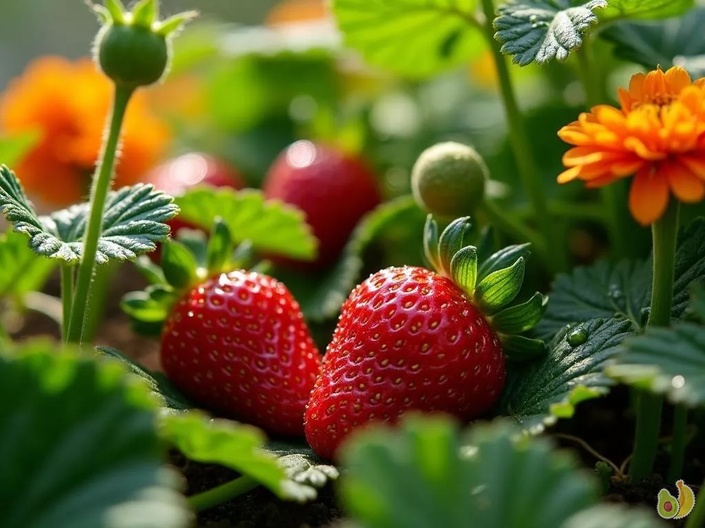 Les meilleurs compagnons pour des fraisiers sains et productifs au potager