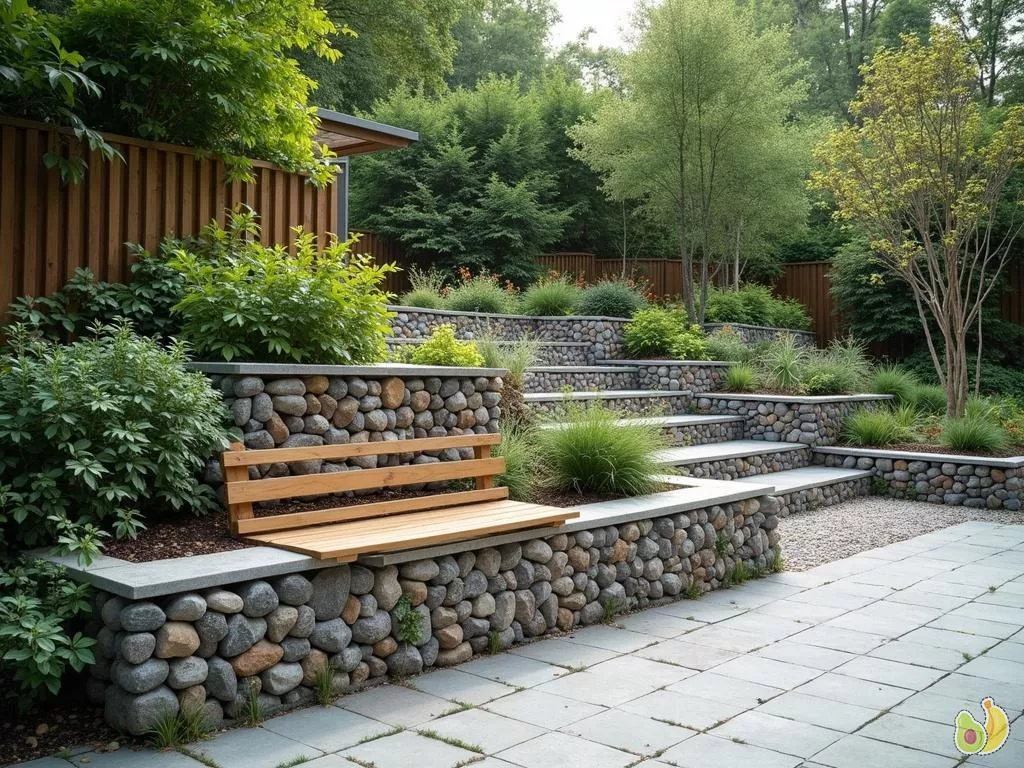 Mur en gabion : applications du gabionnage dans le jardin