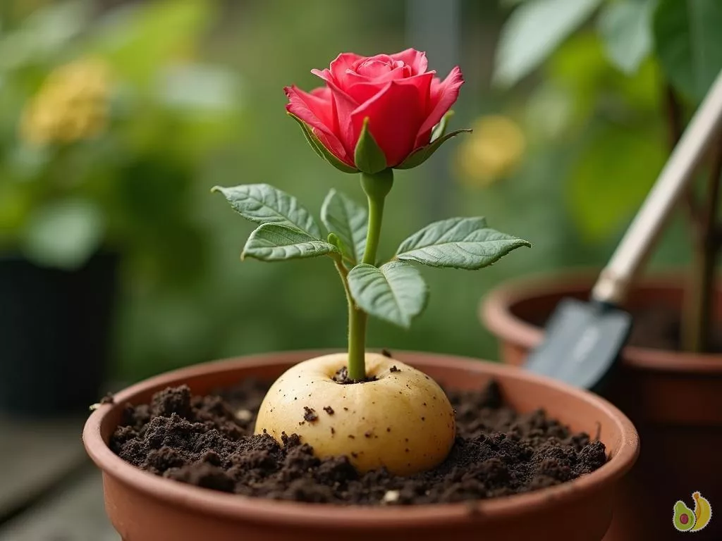 Planter une rose fanée à l’aide d’une pomme de terre : mythe ou réalité ?