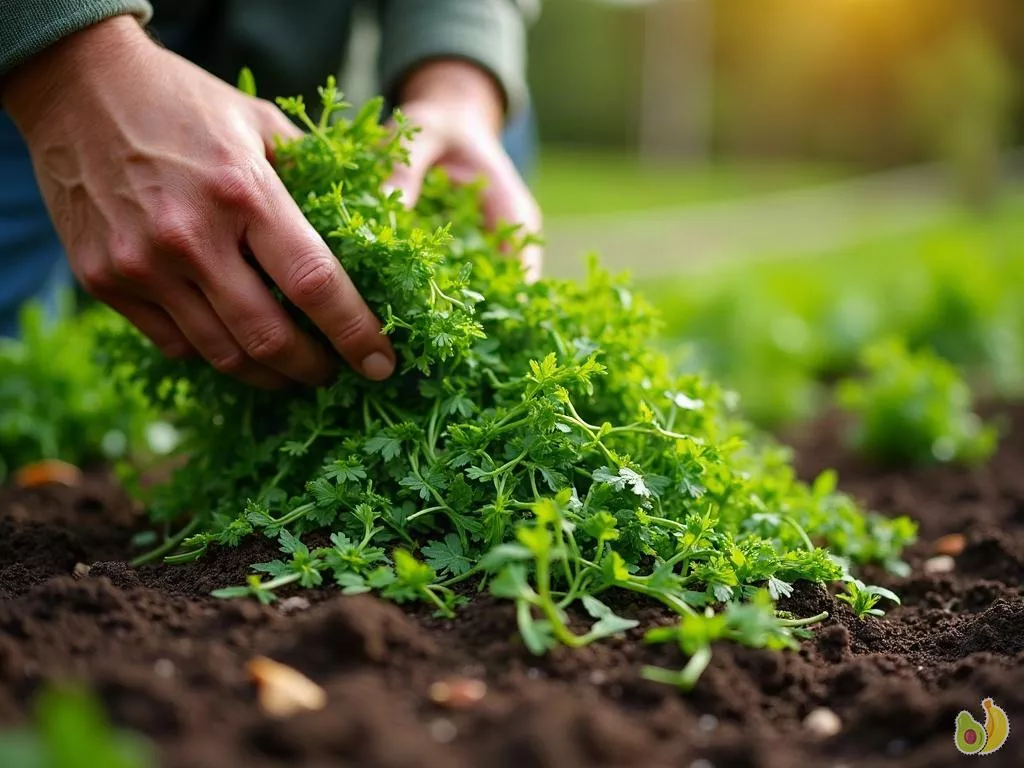 Valoriser les dernières tontes d'automne pour un potager fertile et protégé