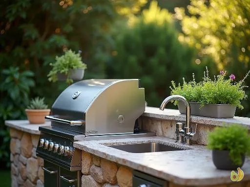 Aménagez une cuisine d’extérieur conviviale et fonctionnelle au jardin