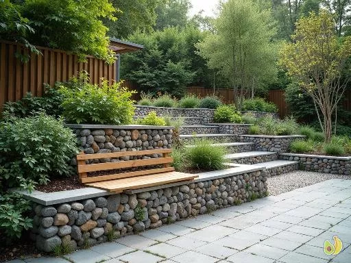 Mur en gabion : applications du gabionnage dans le jardin