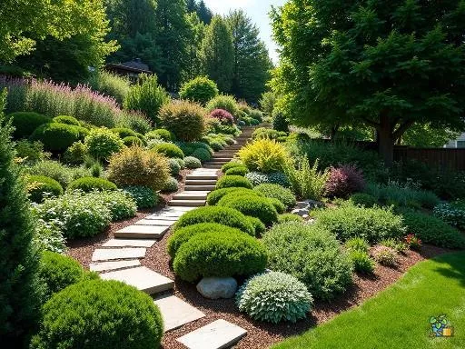 Que planter dans un jardin en pente ? Sélection de plantes adaptées