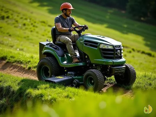 Tondre en pente : choisir la tondeuse autoportée idéale pour votre terrain escarpé